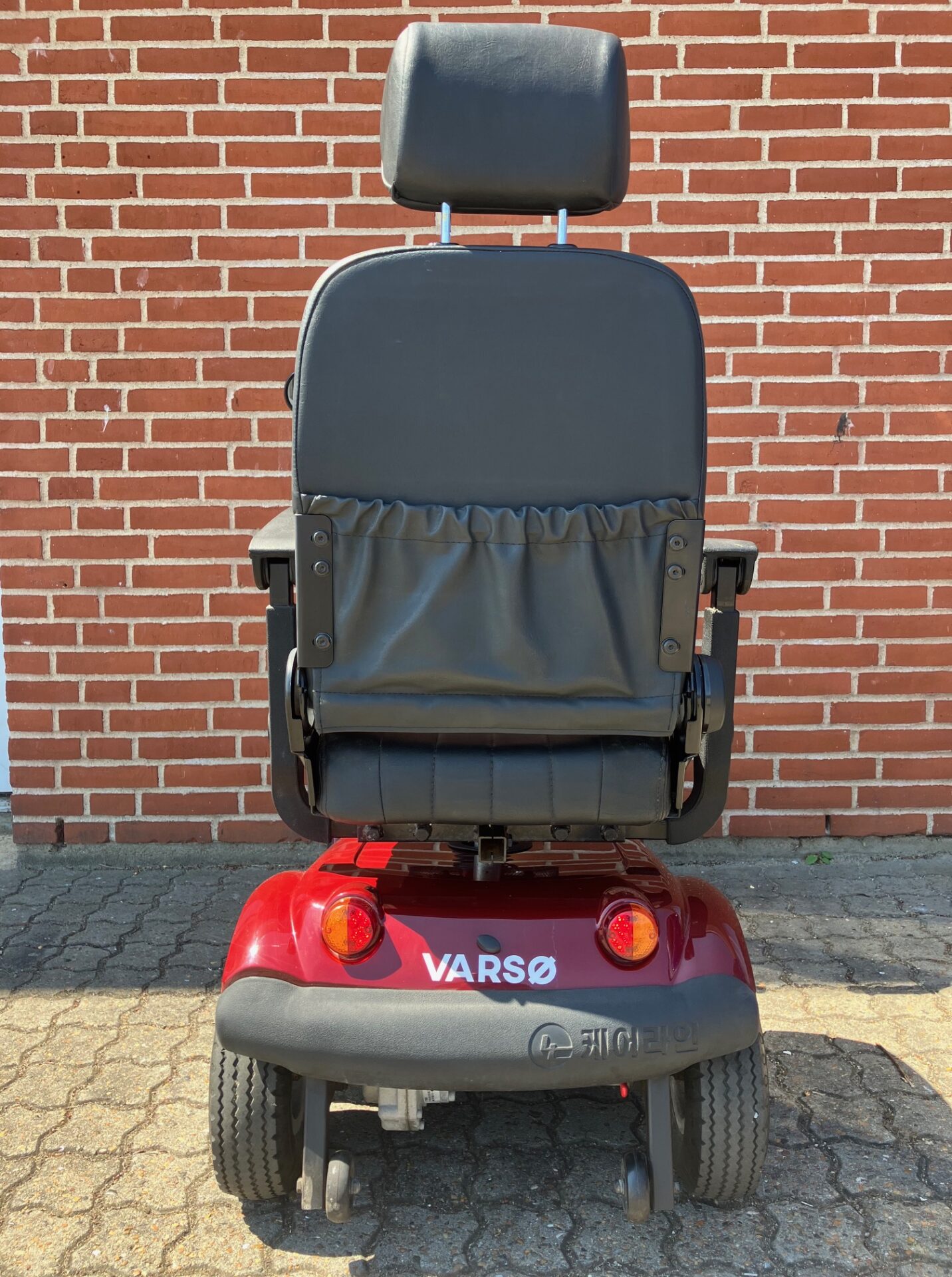 BRUGT El-scooter Varsø V-300 rød - 10 km/t (Brugt nr. 0900221) - Billede 3