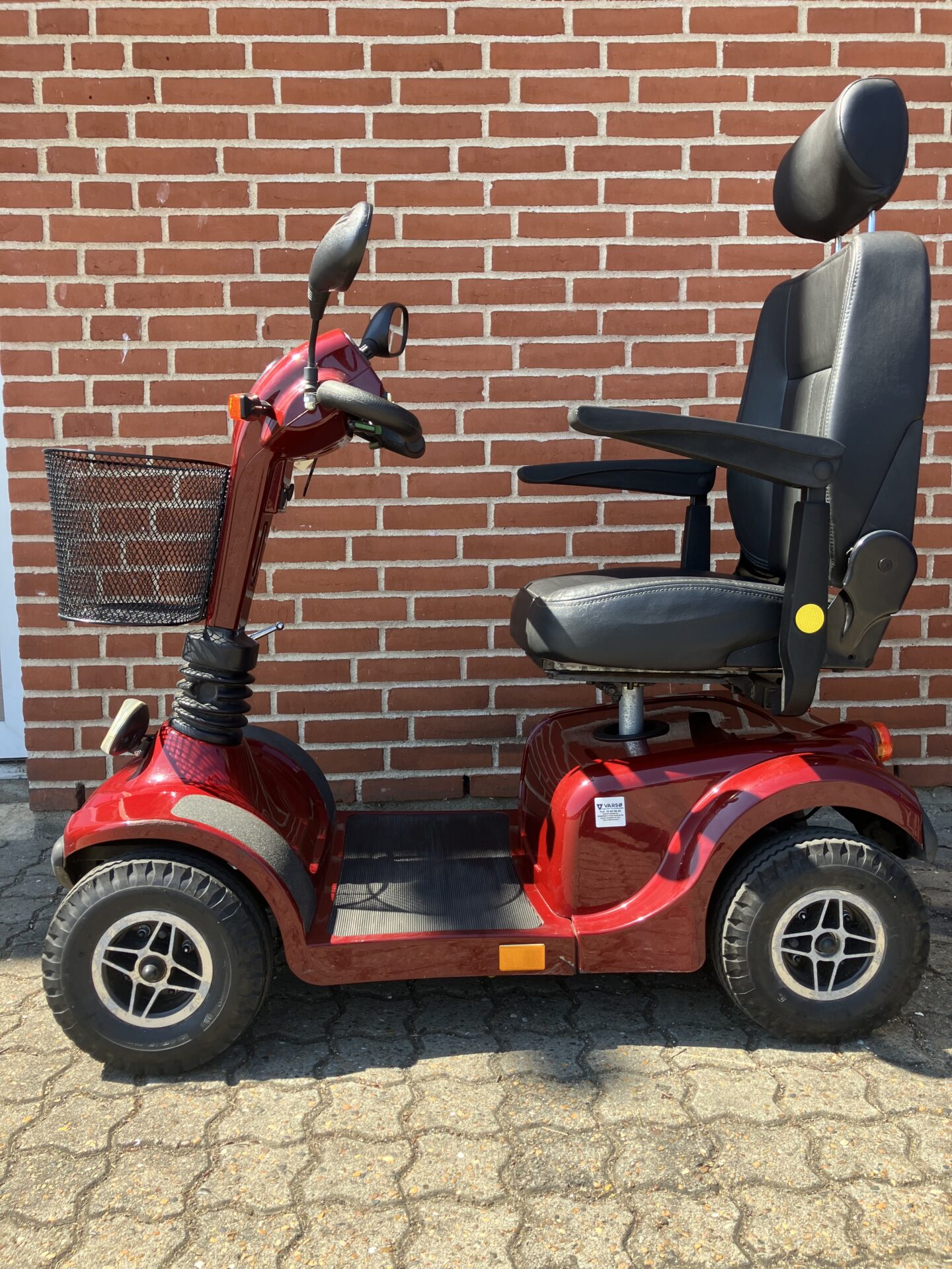 BRUGT El-scooter Varsø V-300 rød - 10 km/t (Brugt nr. 0900221) - Billede 2